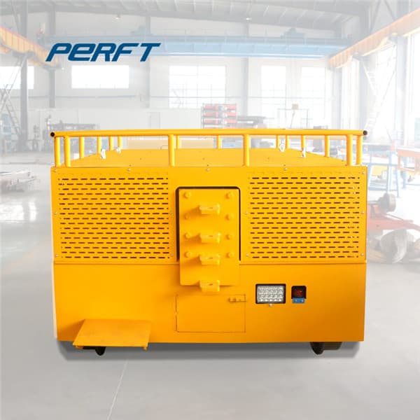 Heat Insulating Electric Flat Cart For Steel Rolls Warehouse